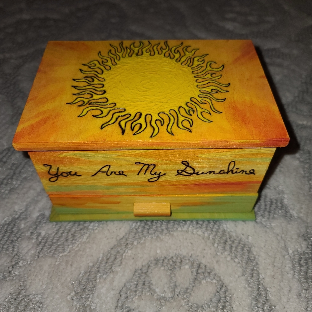Handcrafted "You Are My Sunshine" Jewelry Box
